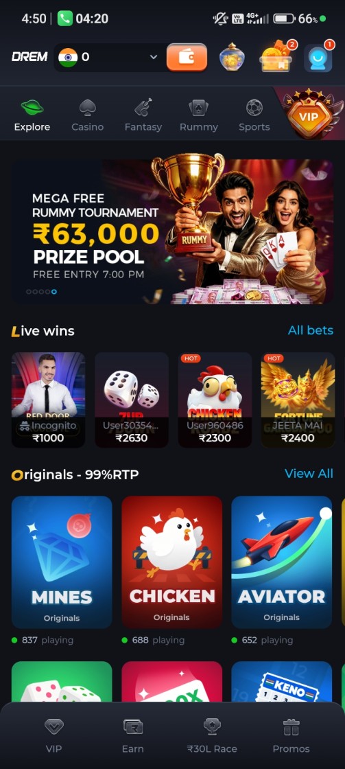 Drem11 fantasy cricket app banner showing player research, captain selection, and APK safety.
